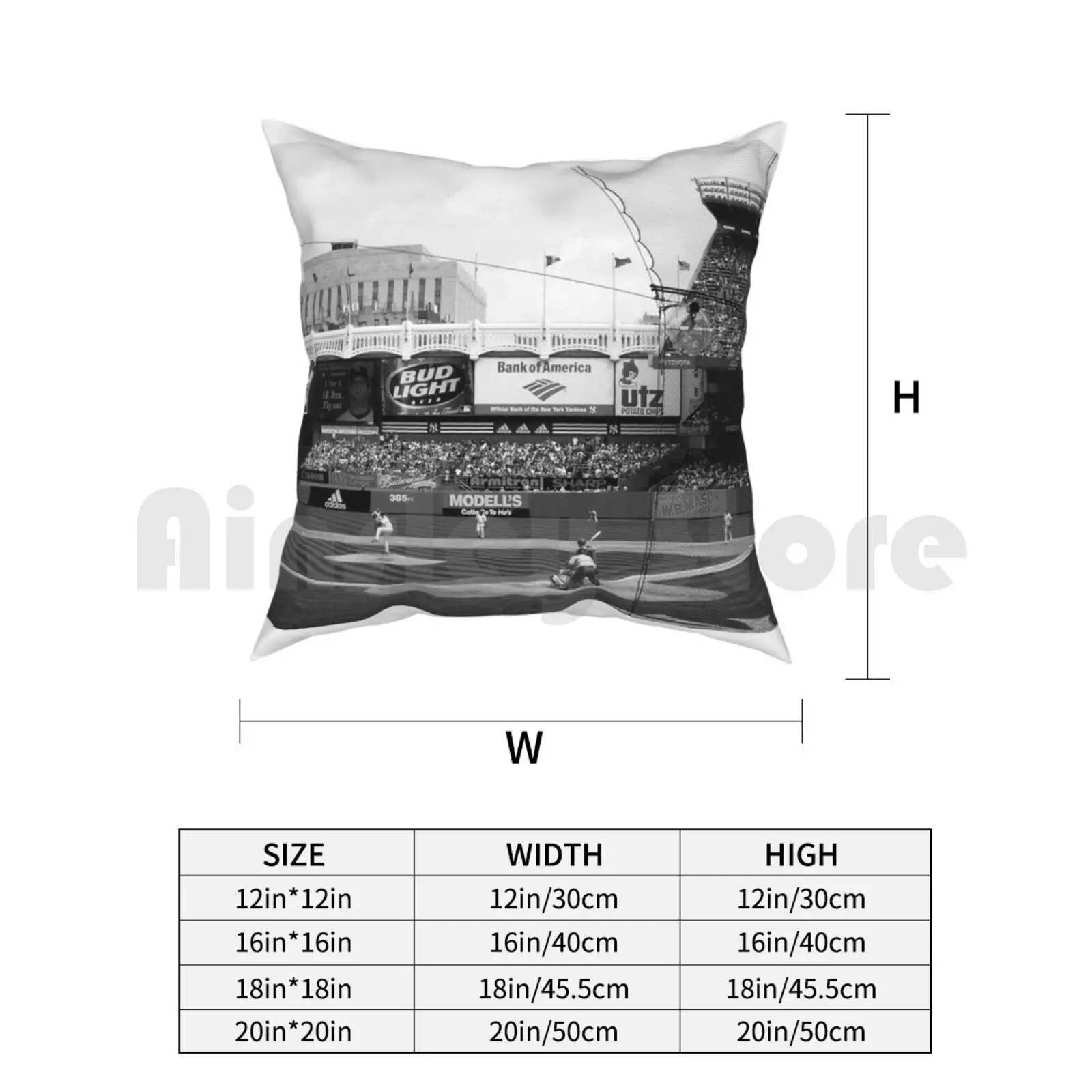 Подушка в стиле Нью-Йорка с рисунком