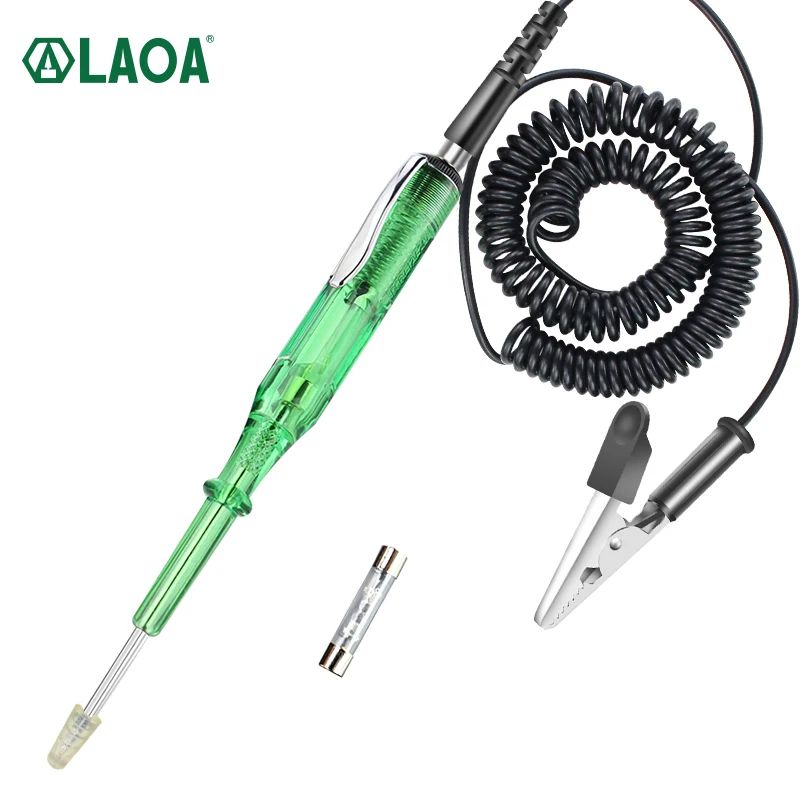 

LAOA 12V 24V Voltmeter Voltage Probe Test Pencil Volt Meter Electric Indicator Power Detector Tester Socket Car Repair