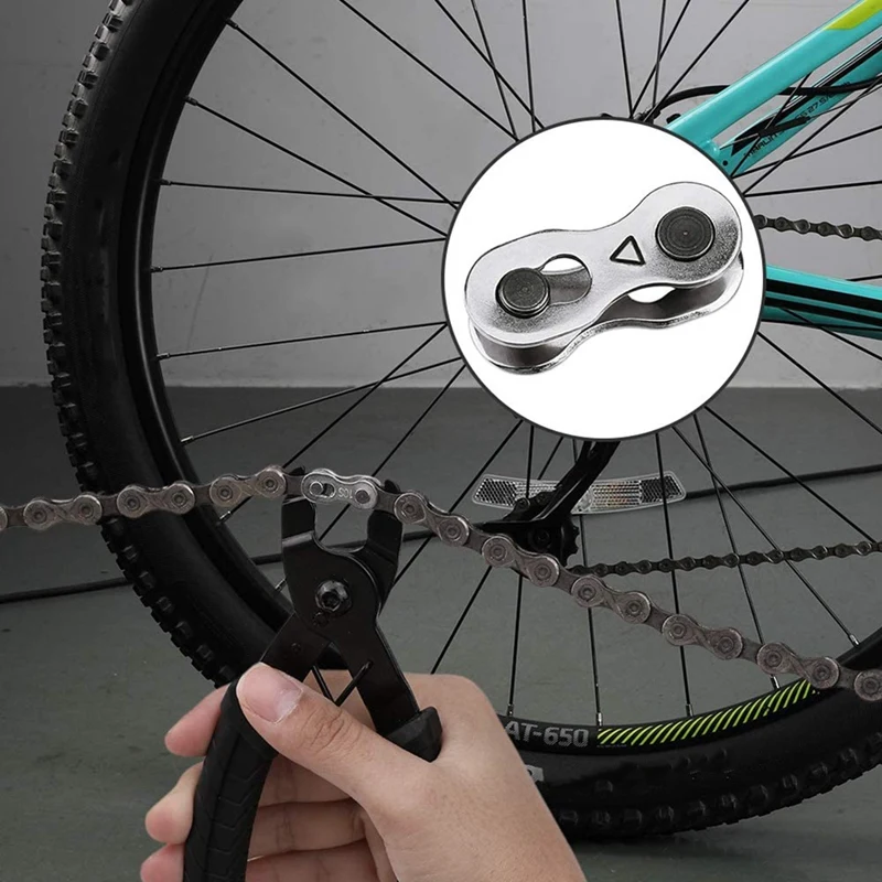

20Pcs Bicycle Missing Link for 6-7-8 Speed Chain, Professional Reusable Bicycle Chain Link Connector,Bike Chain Link