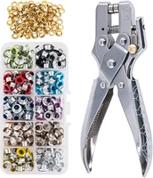 multi color grommets kit 540 sets 5mm metal eyelets with pieces installation tools for craft making repair and decoration