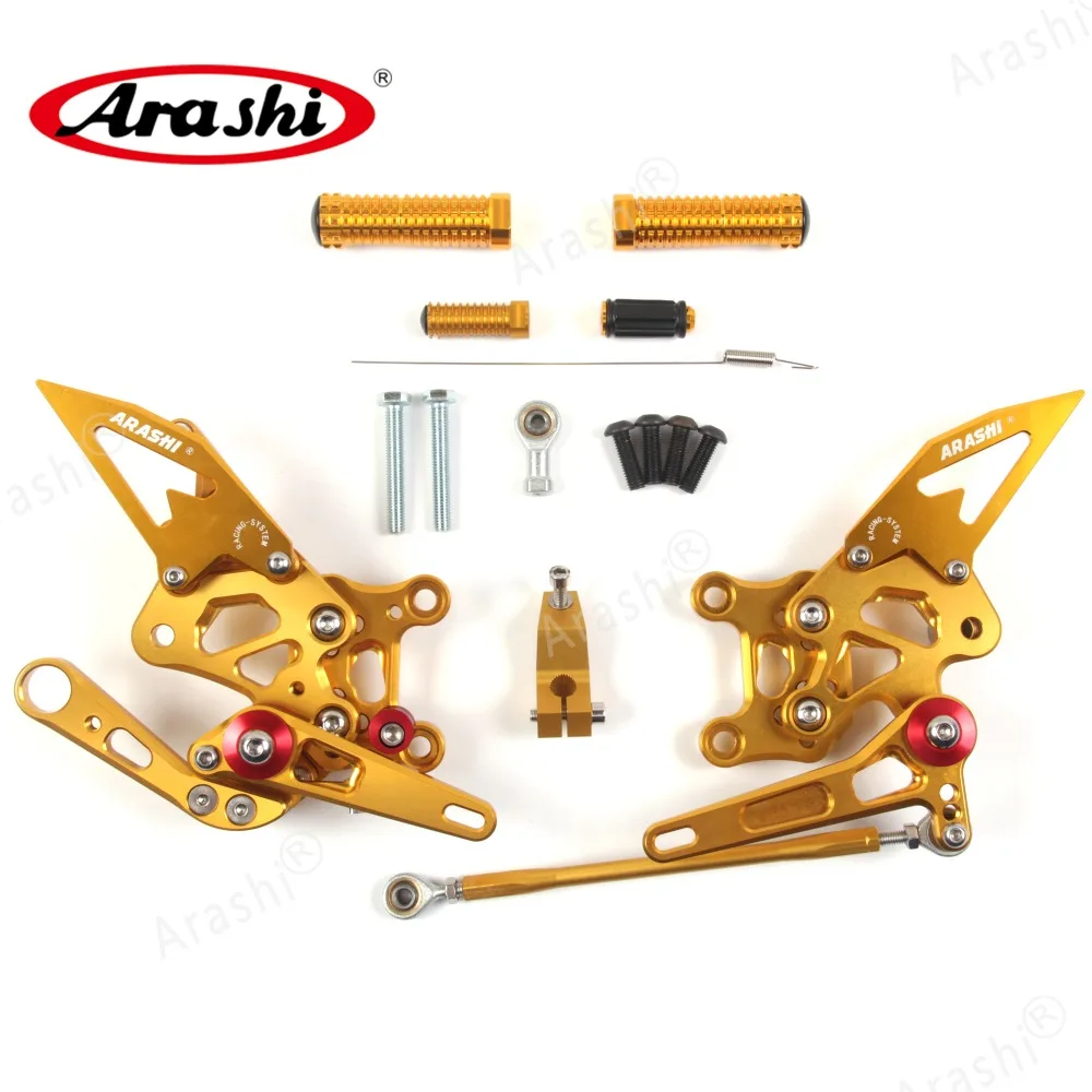Arashi 1 Набор ЧПУ Регулируемые подножки для APRILIA RSV4 R 2009 2010 2011 2012 подножки Rider Rearset подножки RSV4