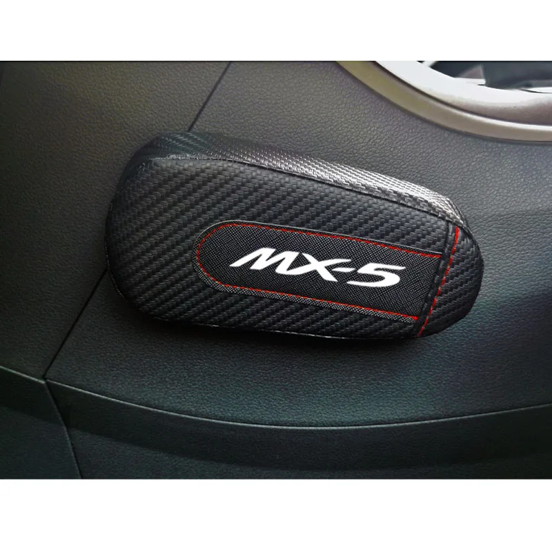 1 шт. автомобильная кожаная накладка на ногу из углеродного волокна для Mazda