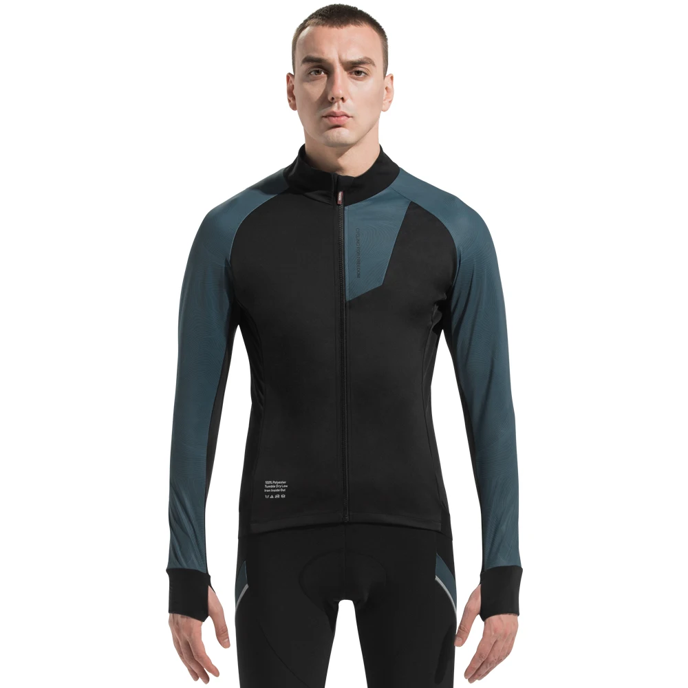 

Santic Men New Cycling jackets Cycling Long Sleeves Jersey Fleece Keep Warm Road Bike Tops MTB Windproof Coat
