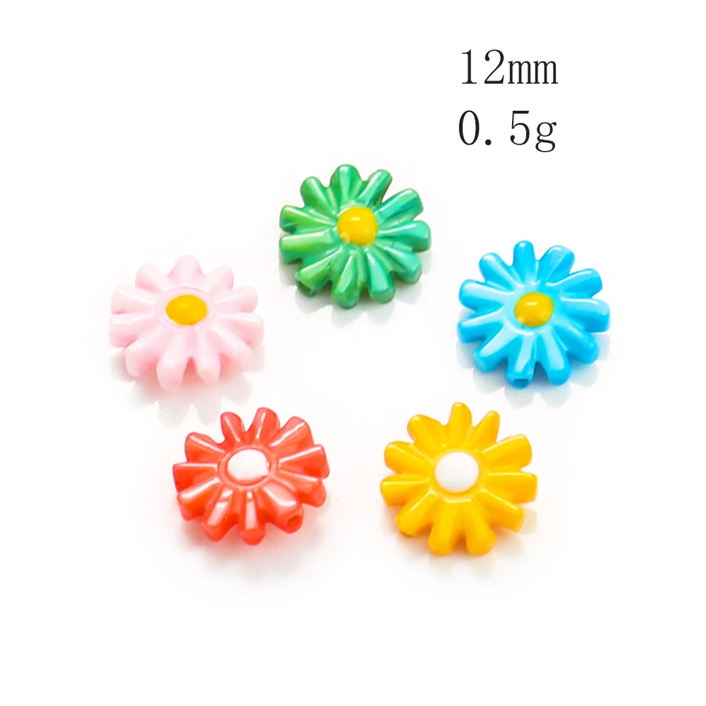 

10PCS 12mm Natural Shell Sun Flower Daisy Bead Mother of Pearl Pendant Charm Loose Bead for Jewelry Making DIY Necklace Bracelet