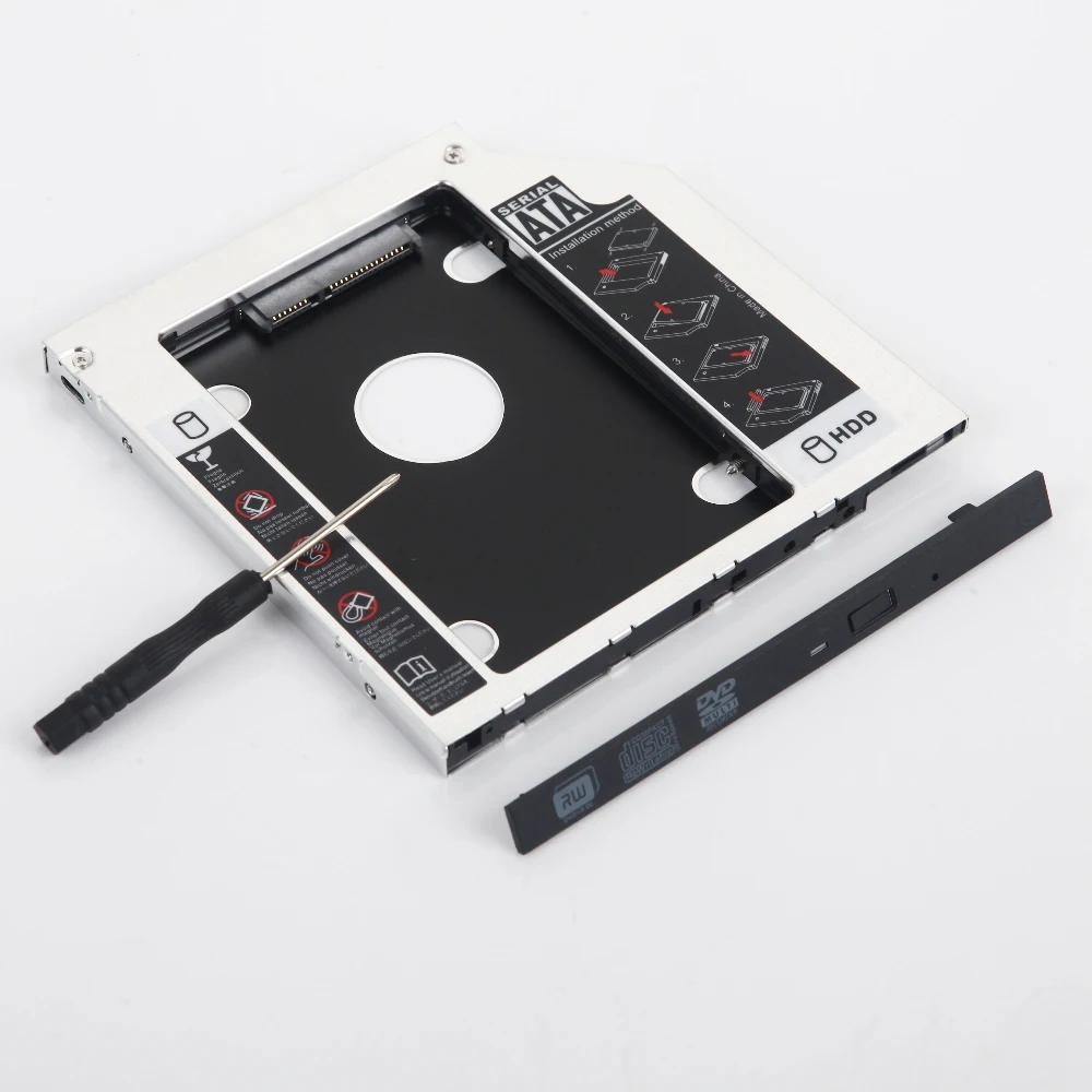 9 5 мм 2nd HDD SSD жесткий диск Оптический адаптер Caddy для Lenovo ThinkPad L340 L560 L570 P70 рабочая