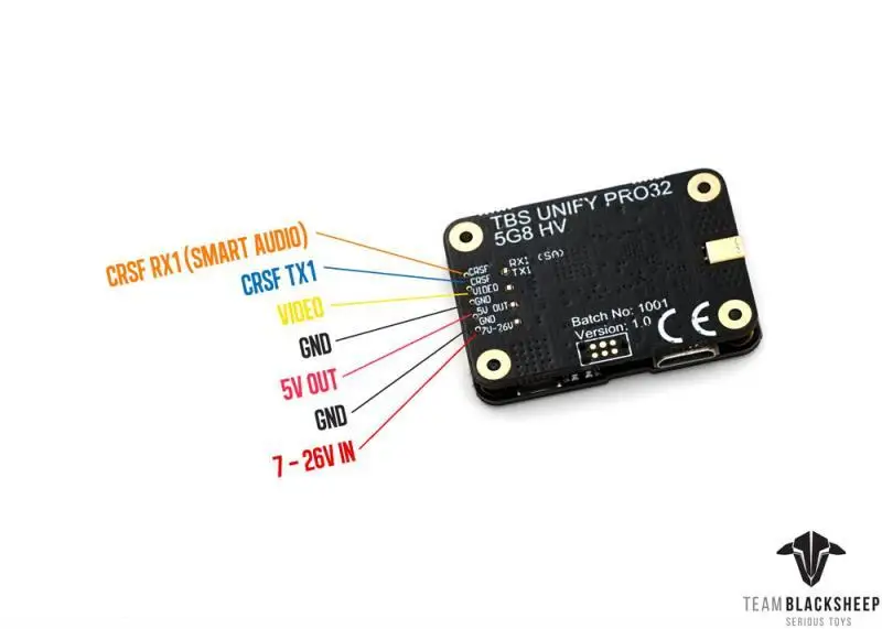 Видеопередатчик TBS Unify Pro32 5G8 HV с разъемом MMCX для радиоуправляемой модели
