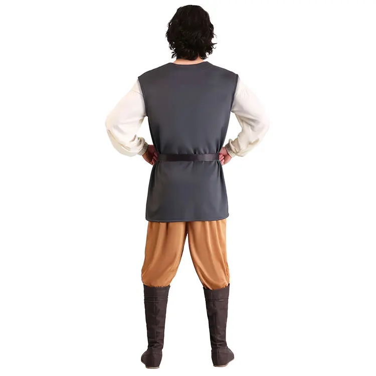 

Men Medieval Costume entourage Worker Servant Fancy Dress Cosplay Costume Archer Arrow Hunter Halloween Outfit