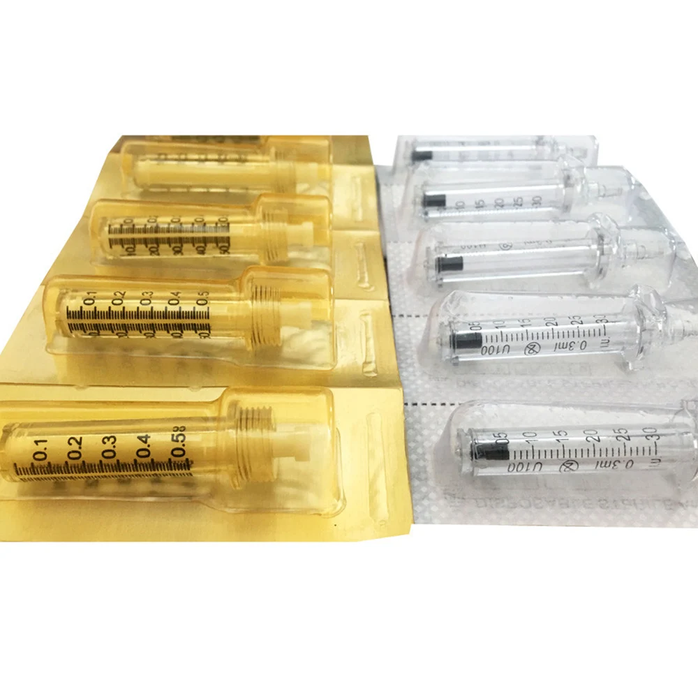 

0.3ml 0.5ml Disposable Sterile Ampoule Head for Hyaluron Pen Hyaluronic Acid Gun Atomizer Anti-wrinkle for Lip Filler Lifting