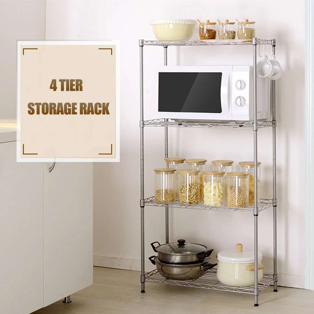 Стеллаж из углеродистой стали на 4 полки 60*30*120 см | Дом и сад