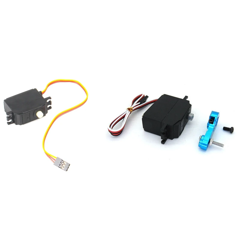 

2 Set RC Car Part: 1 Set Metal Servo with 25T Servo Arm Horn & 1 Set 25G Steering Gear Servo