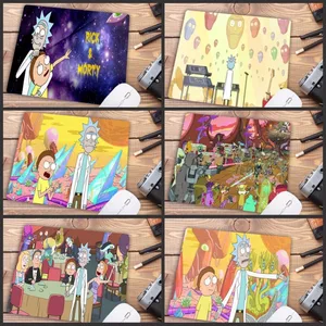 Большой рекламный Нескользящий Резиновый поликарбонатный смешной высокоскоростной новый небольшой коврик для мыши Mairuige для мальчиков с Риком Аниме Коврик для мыши для геймеров 22x18 см