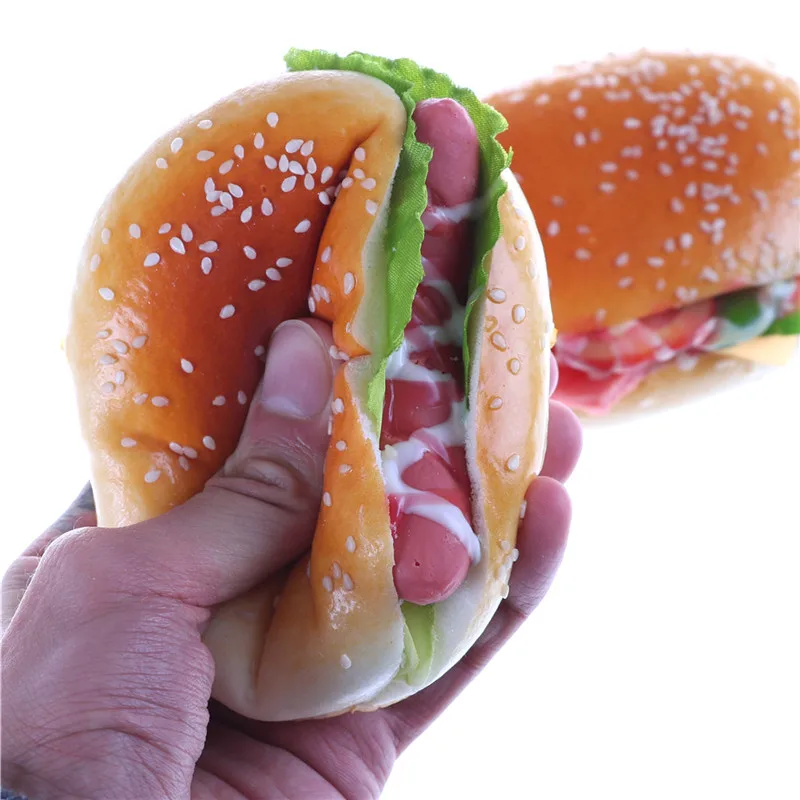 

Fake Hamburger Simulation Decor Hamburger fridge magnet Home decor Fridge stickers Mini fridge refrigerator sticker For Home