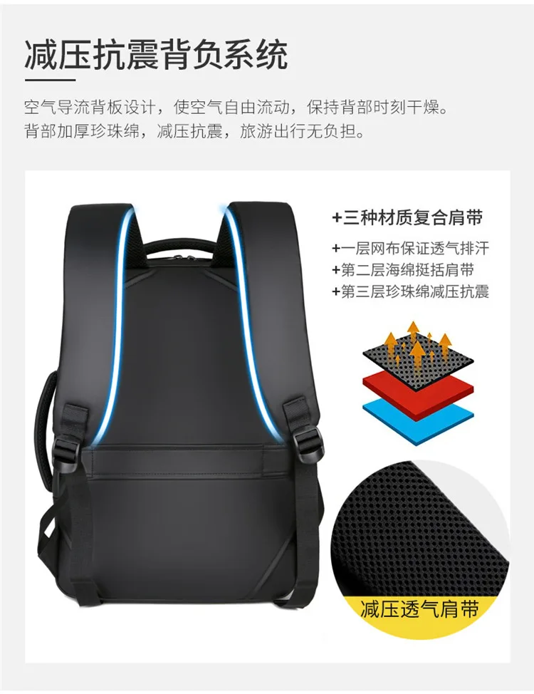 MoneRffi рюкзак для ноутбука мужские рюкзаки бизнес ноутбук Mochila водонепроницаемый рюкзак зарядка через usb сумки Дорожная сумка