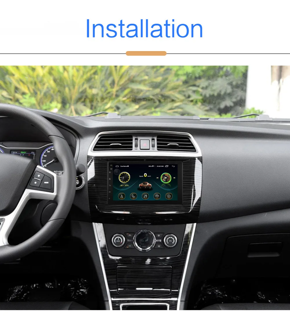 Авто Android 8,1 gps полный сенсорный 7 дюймов емкостный сенсорный экран Экран WI-FI Mirrorlink Bluetooth записей вождения автомобиля аудио