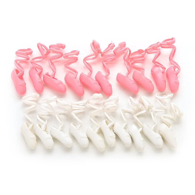 10 пар = 20 штук кукольные балетки обувь с острым носком для куклы аксессуары