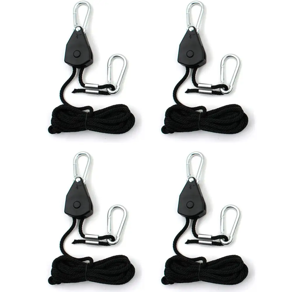 

4 шт. нейлоновый трос храповик Yoyo подвесной светильник регулируемый для Светодиодный вешалки для роста легкие вешалки Крючки из цинкового с...