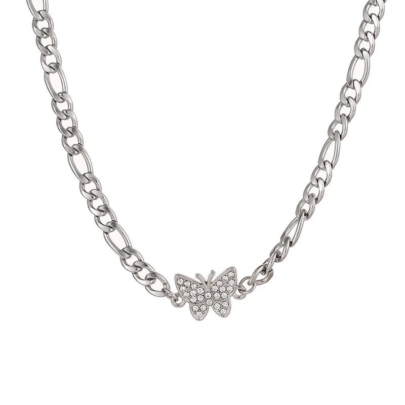 

2020 New Lovely Butterfly Necklace for Women Simple Insect Woman Clavicle Chain Necklace Butterfly Party Gifts Jewelry