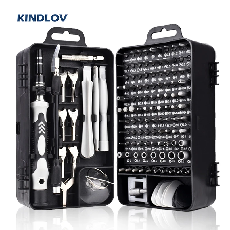 Набор отверток KINDLOV 135 в 1 Torx Hex S2 насадки для карманный гаечный ключ набор ручных