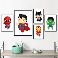 cartoon superhero marvel nursery prints and posters canvas painting wall art picture poster for living room home decoration