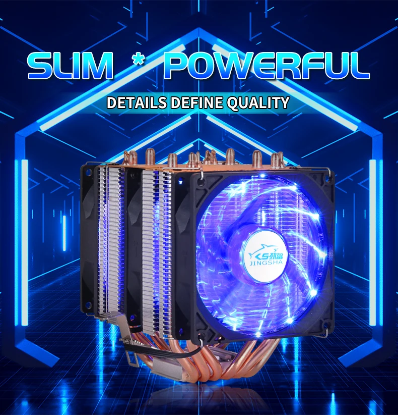 Кулер ЦП с 6 тепловыми трубками и двумя башнями кулер 9 см RGB подсветка поддержка 3