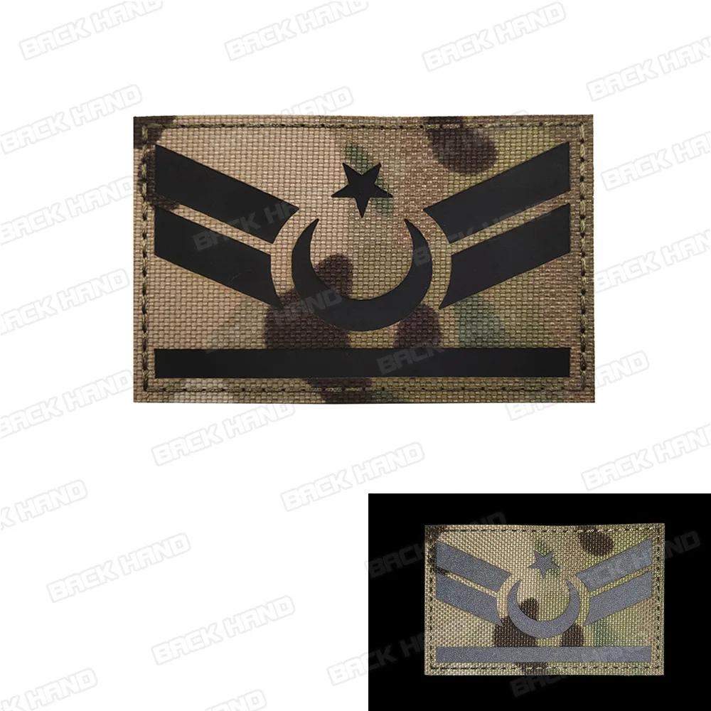 Турецкий флаг турка нашивки вышитые инфракрасные IR TR турецкие военные