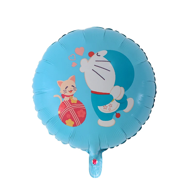 10 шт 18 дюймов мультфильм Doraemon воздушные шары из фольги Jingle cat Globos Гелиевый шар с