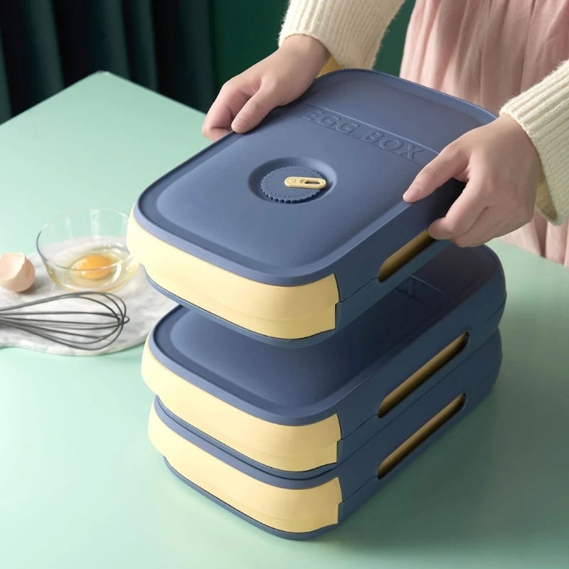 

H051 Drawer Type Egg Storage Box for Refrigerator Fridge Fresh Keeping Box Household Food Storage Container Kitchen