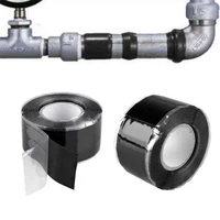 1pc universal repair tape self fusing wire hose bonding rescue performance waterproof silicone black pipeline seal water pipe