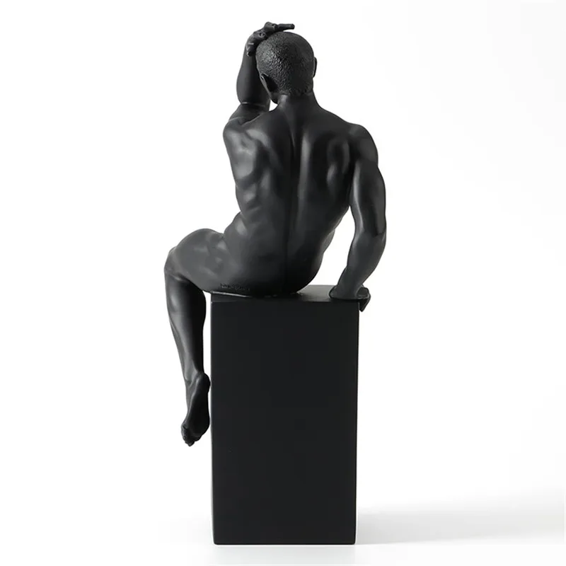 

SALES RESIN THINKER BODY ART MOLD NUDE MALE MASCULINE GAS DECORATION SILICONE MOLD CREATIVE HOME ACCESSORIES L3146