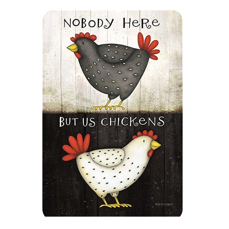 

Chicken Plaque Sign Vintage Metal Tin Signs Wall Poster Decals Plate Painting Bar Club Pub Home Decor Wall 30*20cm