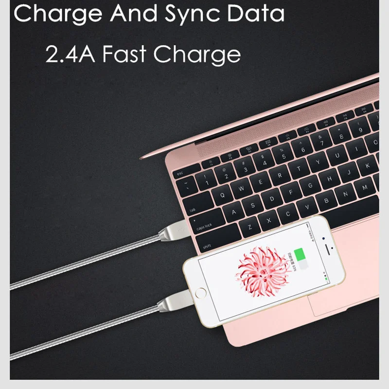 Зарядный кабель Braide USB Type-C металлический 5 В 2 4 А для Samsung Xiaomi Huawei | Мобильные