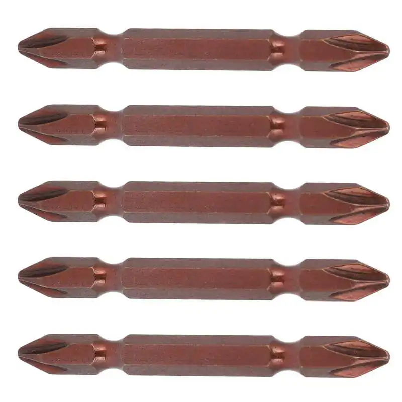 

5Pcs Screwdriver Bit Double End Alloy Steel Screw Tightening or Loosening Hand Tools 65mm 110mm Screwdriver Bit Tools