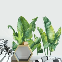 decoration wall paste wall stickers green plants stickers english living room decor background wall decor 4 pieces wall paste