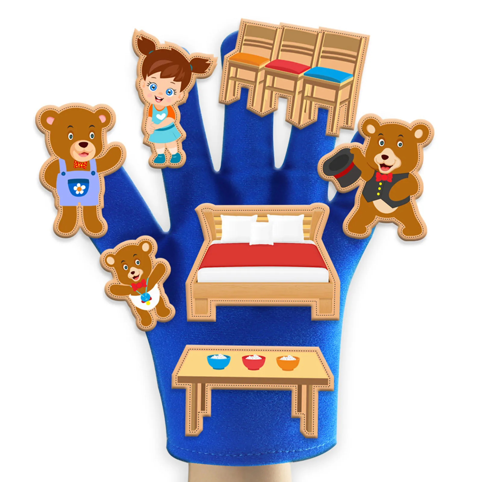 

Cute Cartoon Animal Doll Kids Hand Puppets Glove Polyester Finger Toys New Baby Storytelling Props Toddler Toy