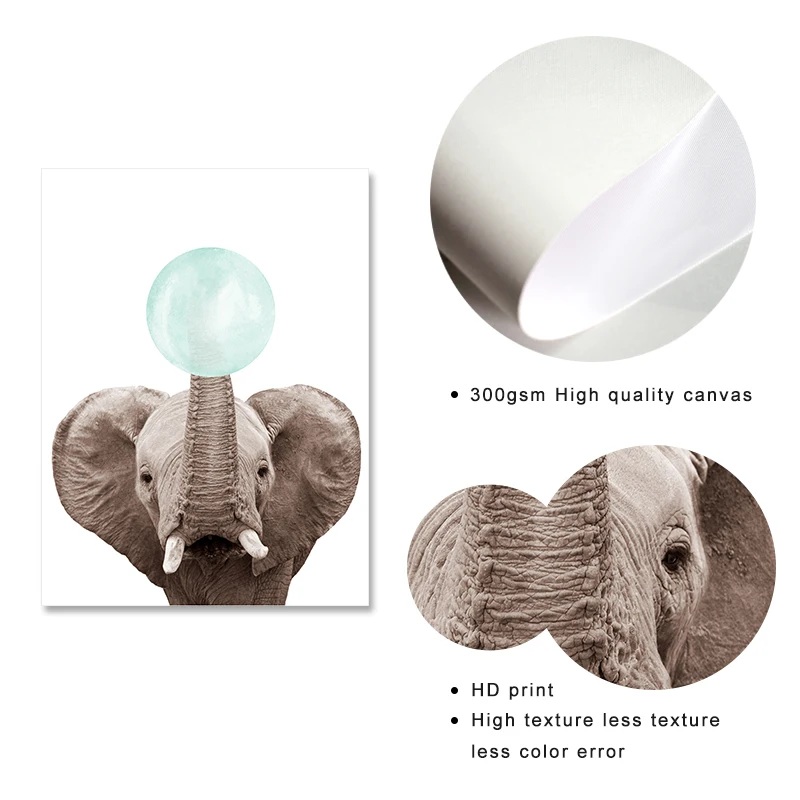 Плакаты с зеброй в виде мультяшных животных жирафов детская Настенная картина