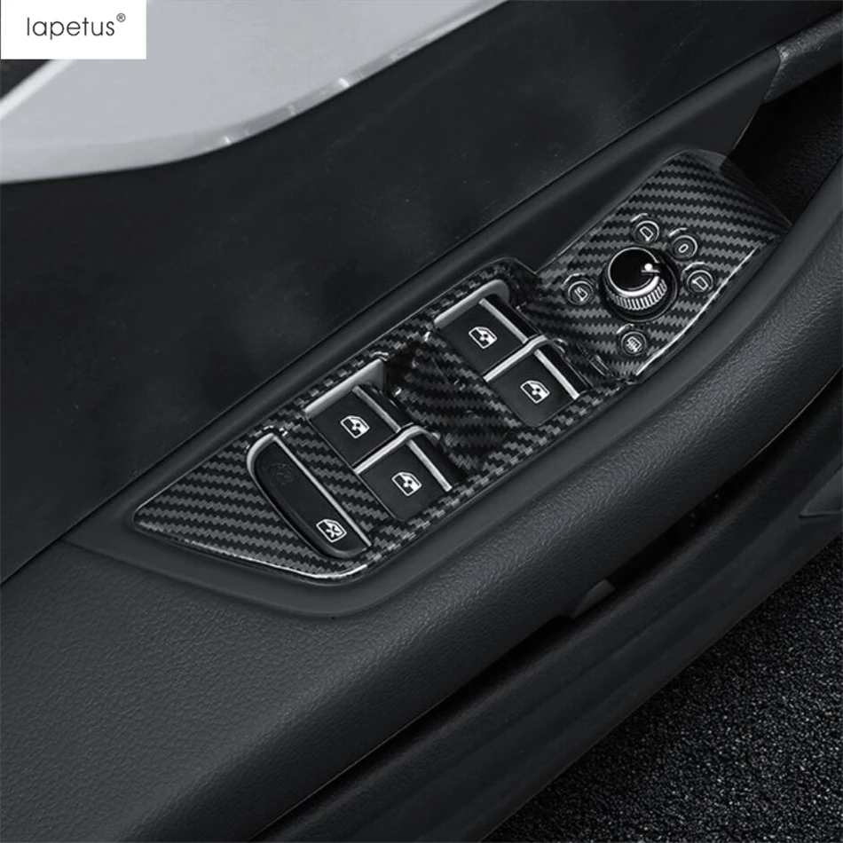 Внутренний комплект из АБС углеволокна для Audi A4 B9 / A5 2016 2020 кнопка переключения