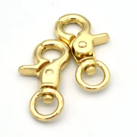 gold swivel clasps snap hook lobster clasp key chain base parrot claw strap webbing clip 4 pcs 38 mm