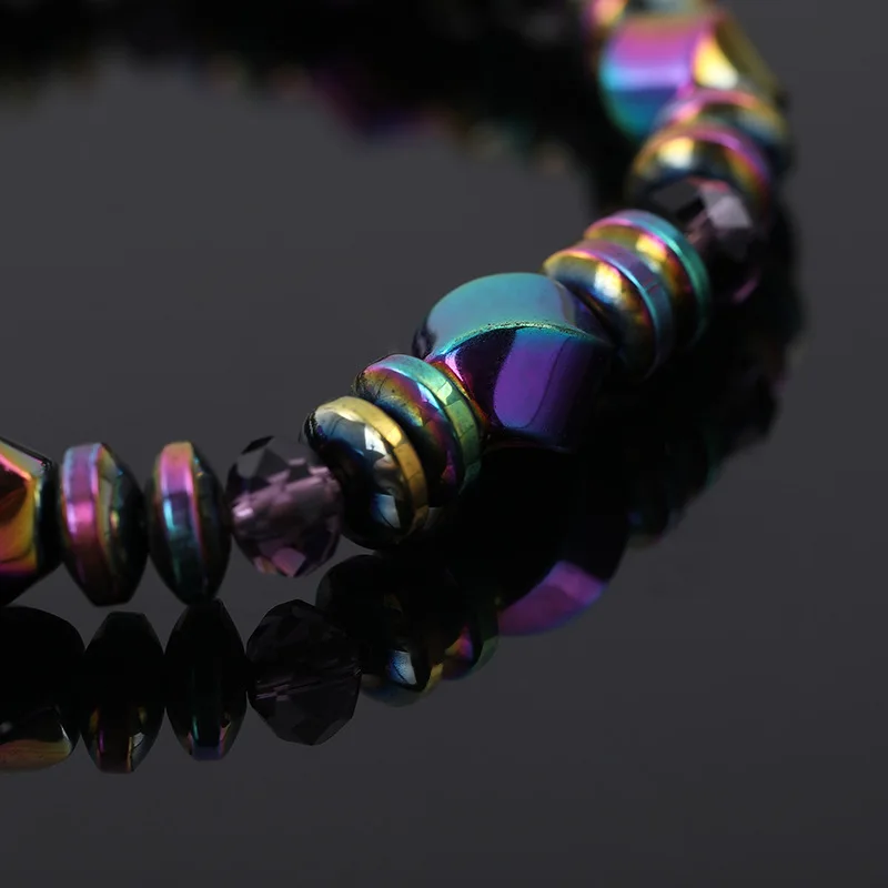 Модные магнитные браслеты с бусинами для здоровья эластичный браслет из