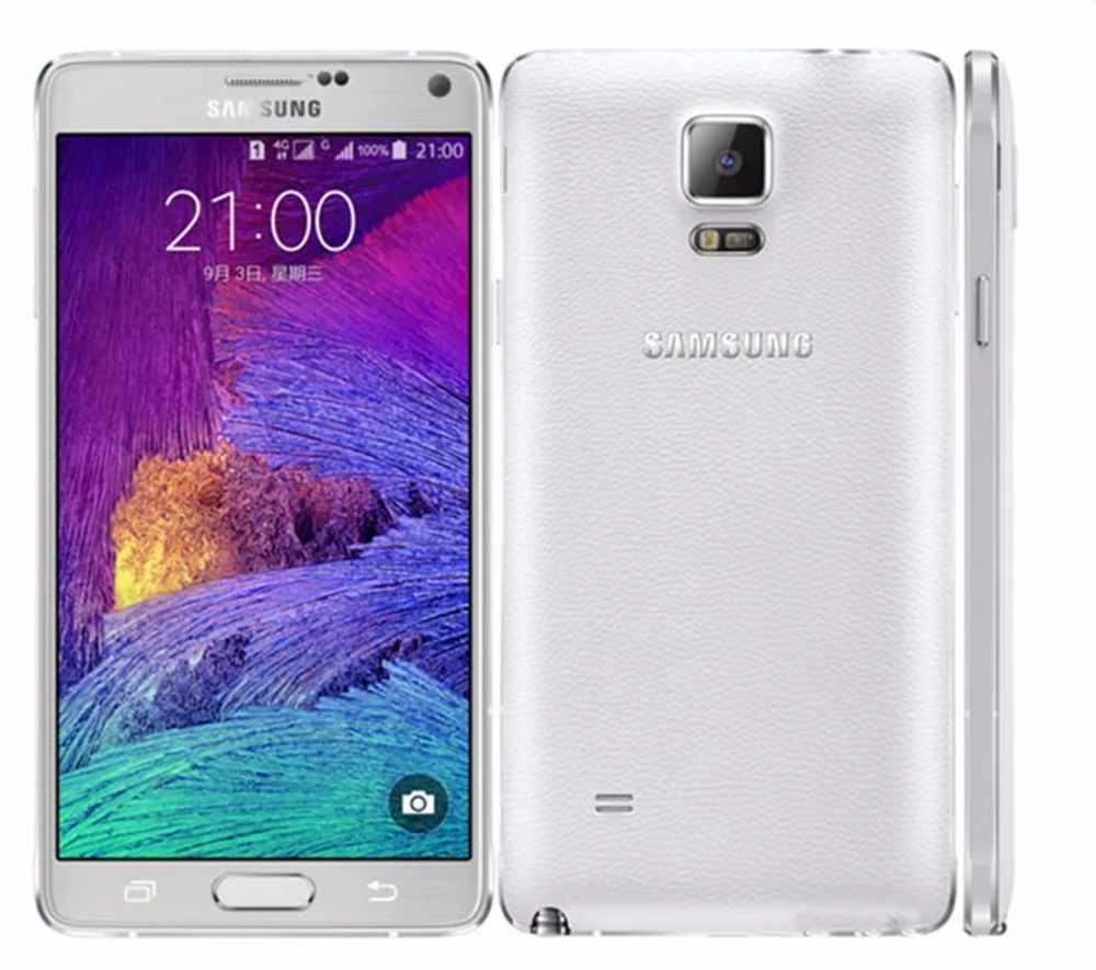 Разблокированный Samsung Galaxy Note4 N910C четырехъядерный 5 7 дюймов 32 Гб Поддержка NFC с