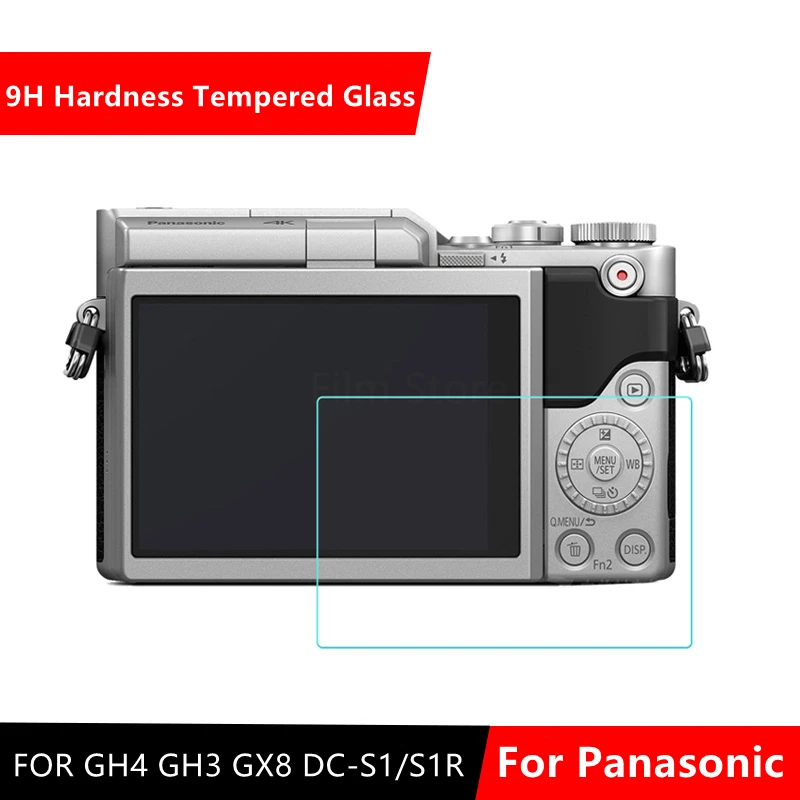 

Camera Original 9H Camera Tempered Glass LCD Screen Protector for Panasonic GH4 GH3 GX8 DC-S1/S1R DC-GX9 GX7III DC-G9 Camera