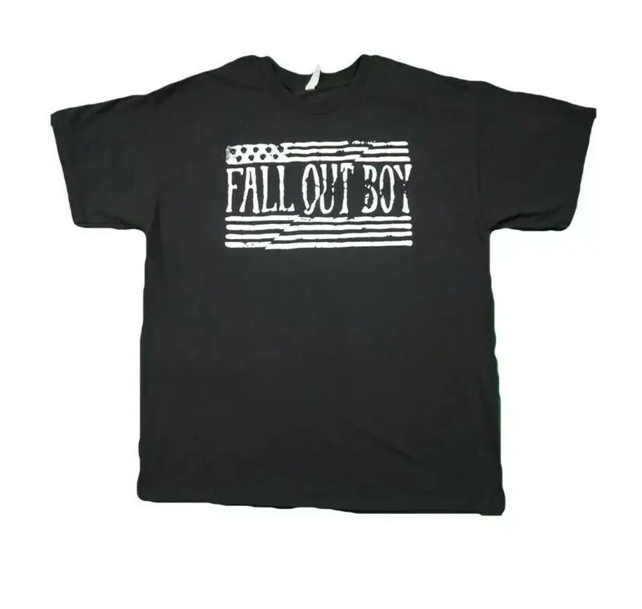 Футболка с надписью FALL OUT BOY Wiz Khalifa Boys Of Zummer Tour 2015 концерт Rap мужская XL | Мужская