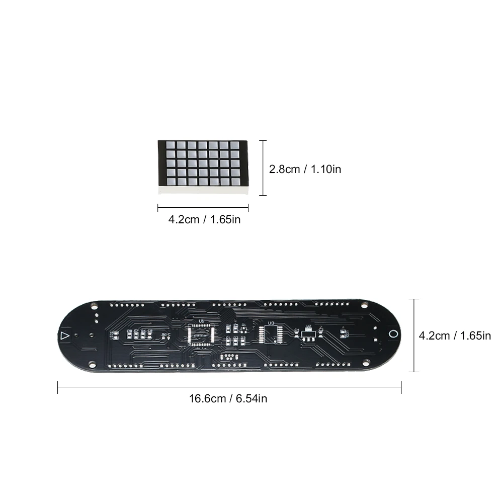 Часы DS3231 с высокой точностью DIY Цифровая точечная матрица светодиодный Будильник