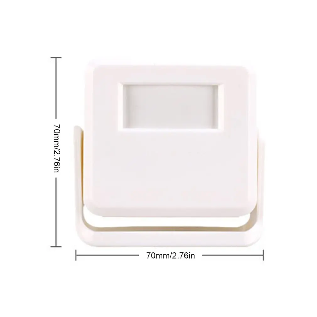 

Wireless PIR Motion Sensor Door Bell Shop Visitor Alert Chime Alarm Burglar Doorbell For Shop Store Office Home Security 7*7*4CM