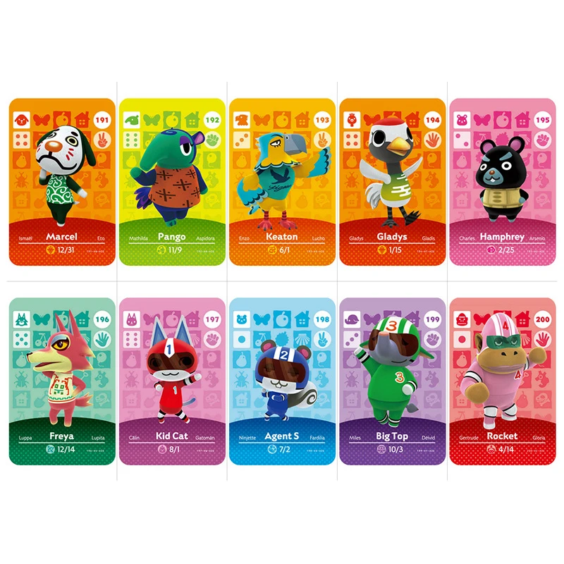 Карточка для скрещивания животных серии 2 (161 200) карта Amiibo работает Switch 3DS NS Games New