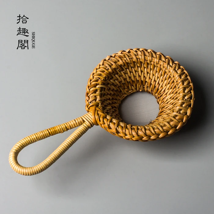 

Hand the cane makes up tea filter woven rattan mesh) mesh tea strainer filter kung fu tea tea spare parts