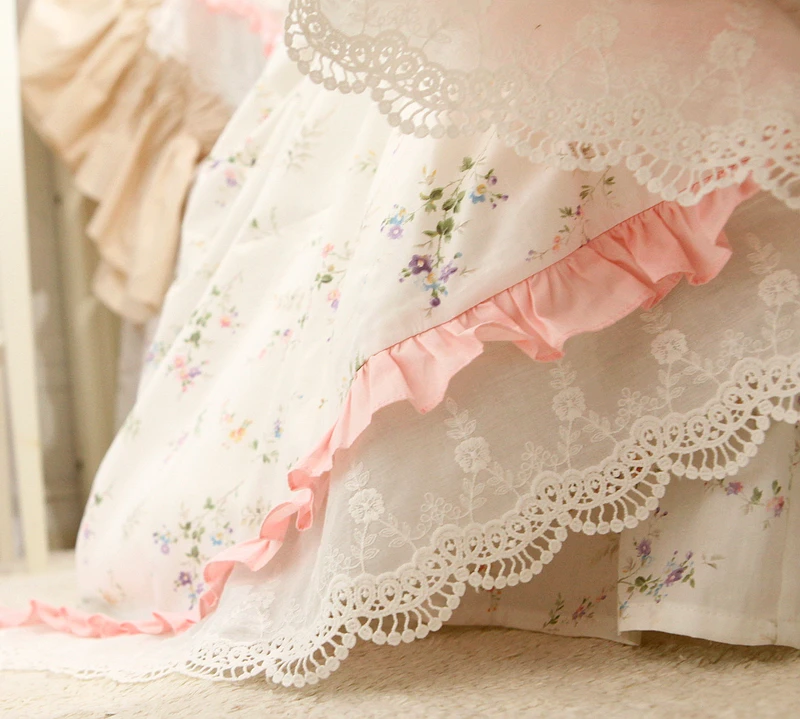 Роскошный комплект постельного белья в французском стиле принцессы из хлопка с