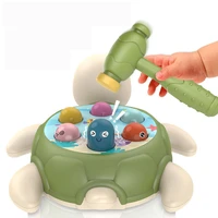 2021 new puzzle fun tortoise hitting hamster game machine parent child interactive exercise baby strength percussion baby toy