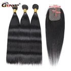 Пряпряди с T-образной частью, на шнуровке, бразильские волосы, волнистпряди с застежкой, сплетенные 100% человеческие волосы, волнистые волосы Remy