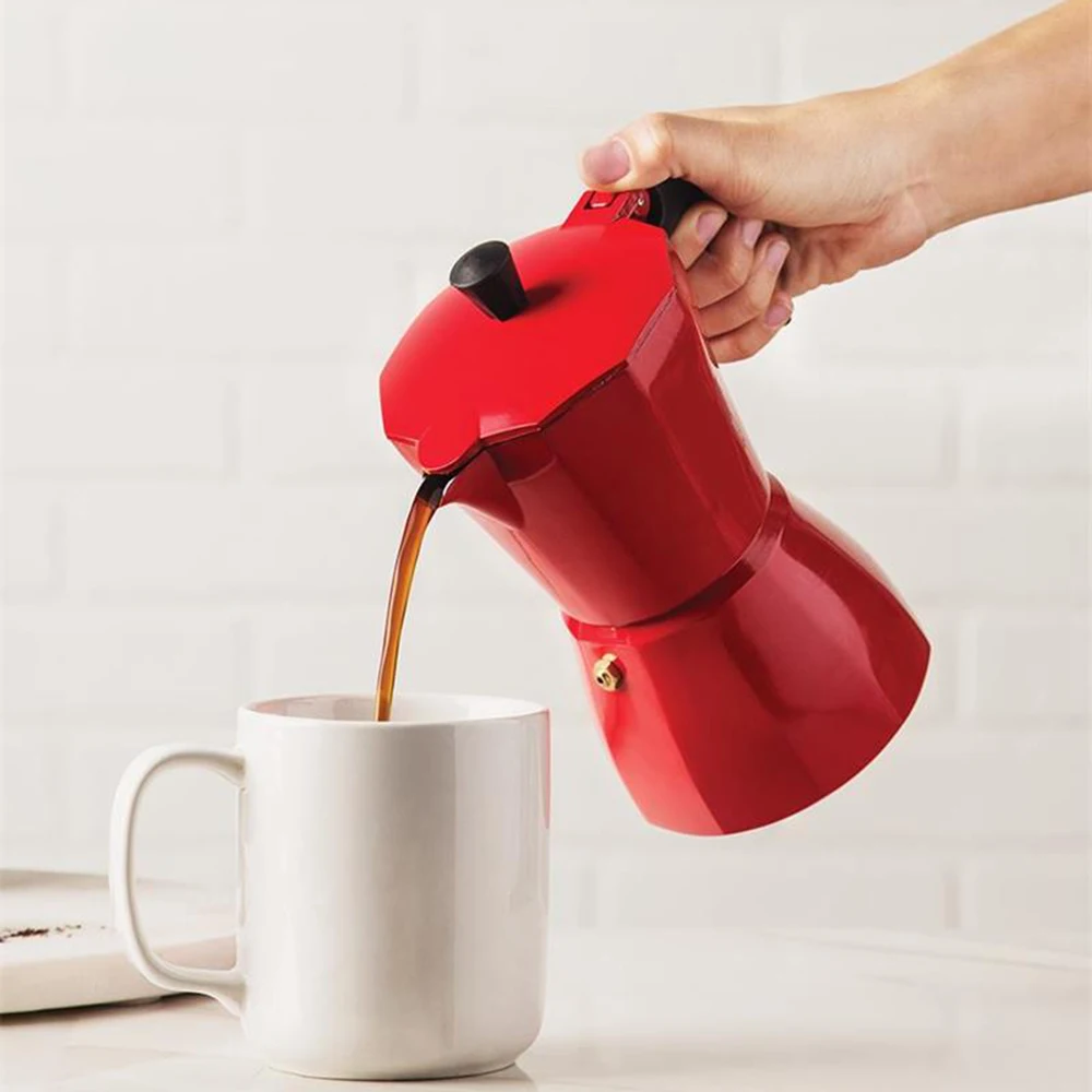 Алюминиевая кофеварка для приготовления итальянского мокко Перколятор плита