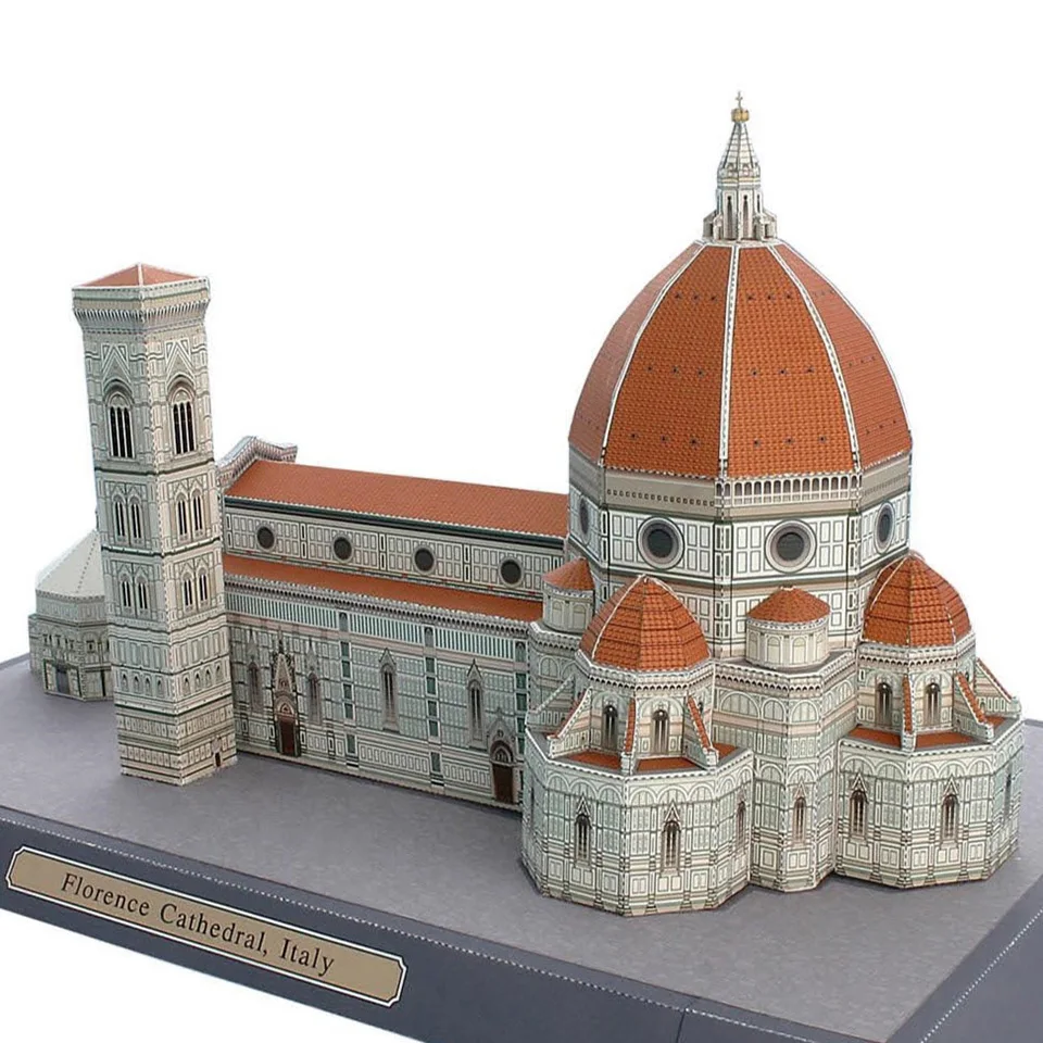 

Italy Florence Cathedral 3D Paper Model House Papercraft DIY Art Origami Building Teens Adult Handmade Craft Toys QD-161